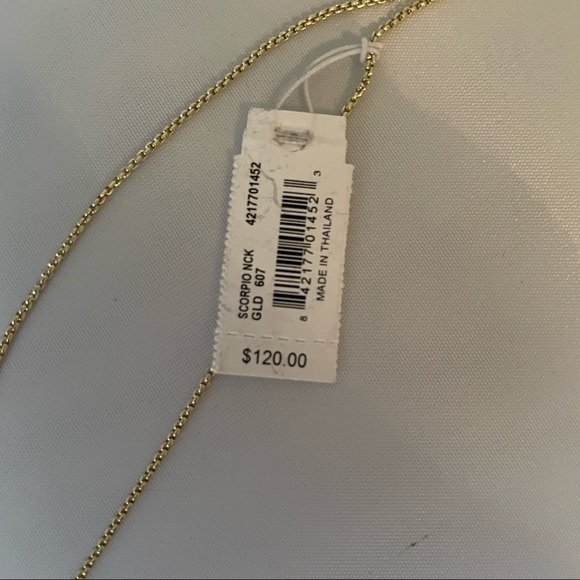 Kendra Scott SCORPIO Necklace Zodiac, Coin & Birthstone NWT - Picture 7 of 9